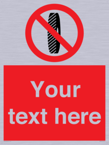 Custom Do Not Change Grinding Wheel Sign